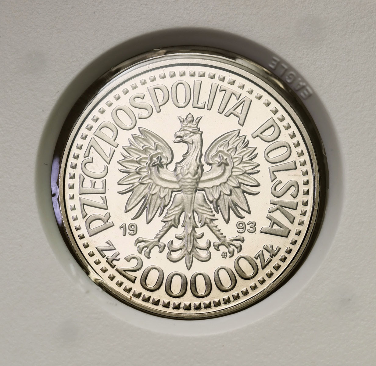 III RP. PRÓBA Nikiel 200 000 złotych 1993 – Kazimierz Jagiellończyk - popiersie